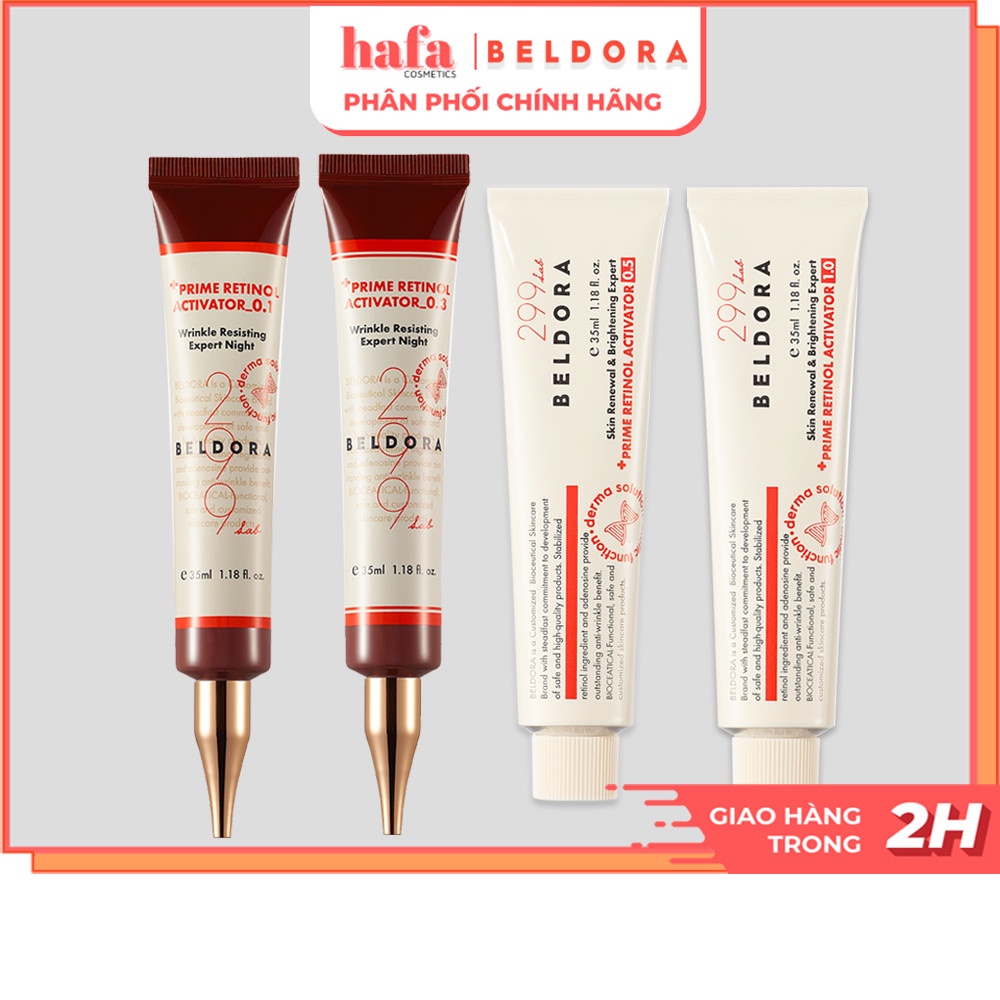 Kem Dưỡng Retinol Trẻ Hóa Da, Ngăn Ngừa Nếp Nhăn Beldora 299 Prime Retinol Activator 35ml