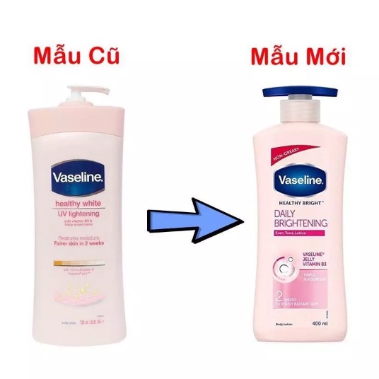 MẪU MỚI - Sữa Dưỡng Thể VASELINE Heathy White Cân Bằng Độ Ẩm - Mịn &amp; Sáng Da 725ml