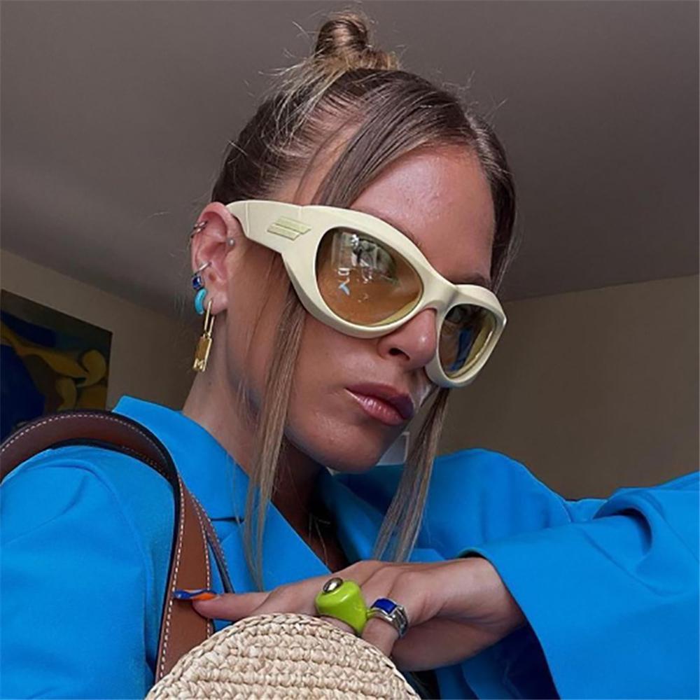 Kính Râm BORAG Y2K Chống Tia UV400 Phong Cách Đường Phố