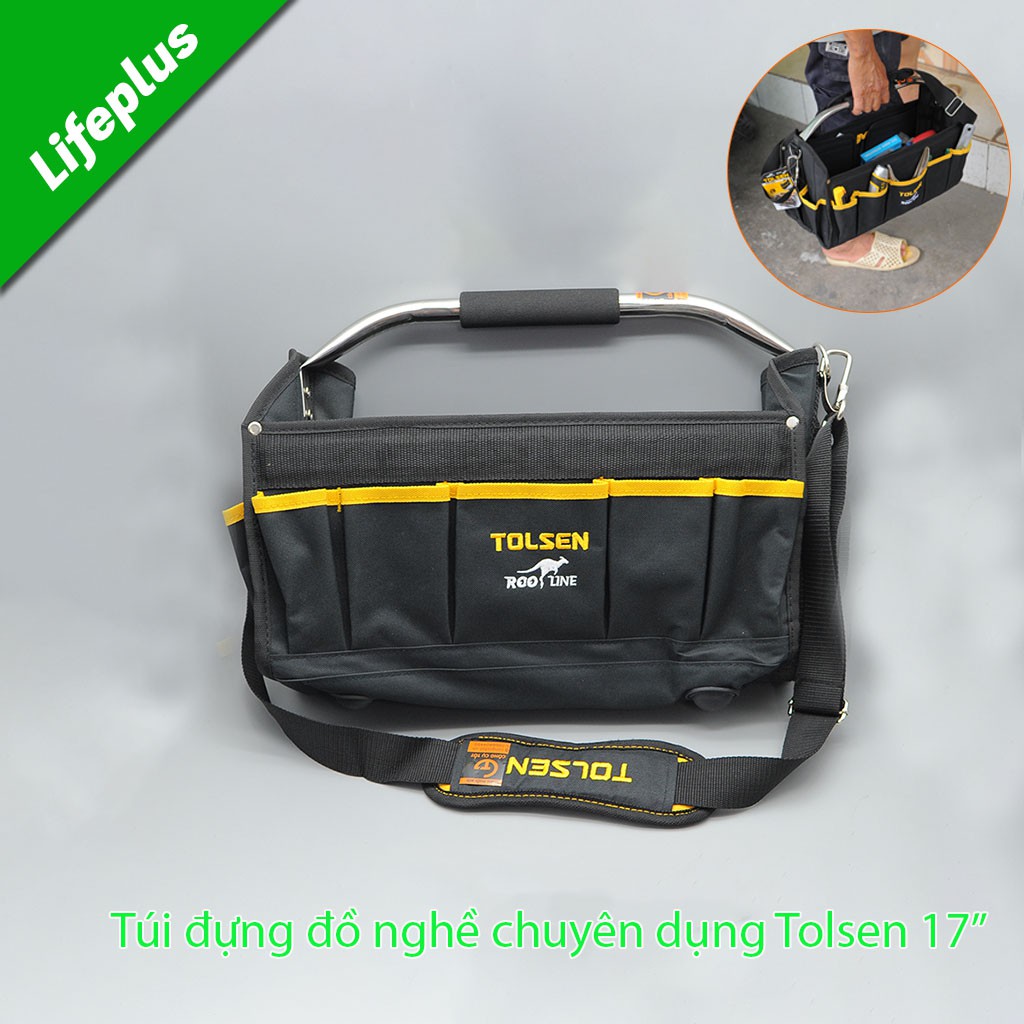 Túi xách đựng dụng cụ, đồ nghề 17" Tolsen 80112