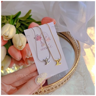ᴾᵀᴺᵃᶜᶜ Dây chuyền titan L.V dây mì | D340019