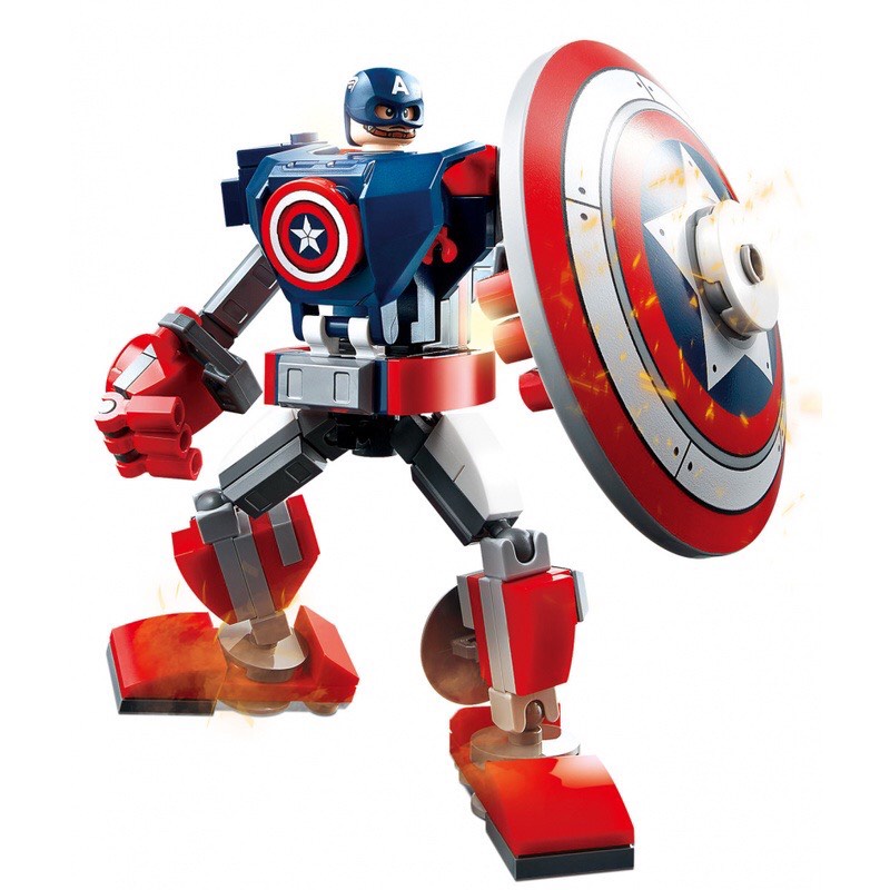 Đồ Chơi Lắp Ráp Lego Nhân Vật Siêu Anh Hùng Avengers Spider-Man, Captain America, Iron Man, Thor, Thanos, Miles Morales