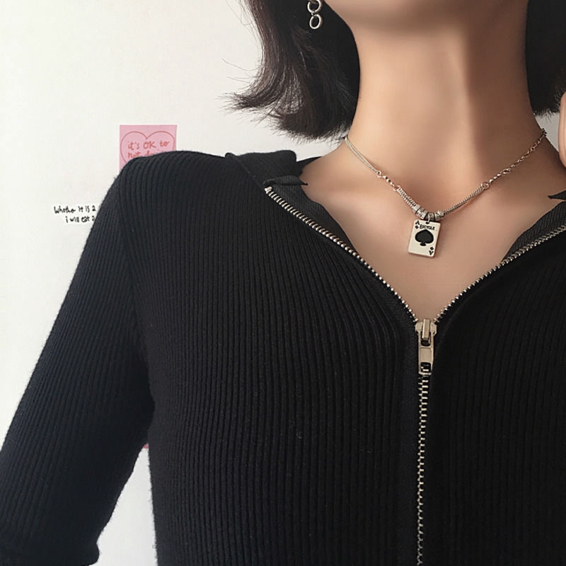 Dây Chuyền Mặt Thẻ Bài Quyến Rũ Ấn Tượng 22515