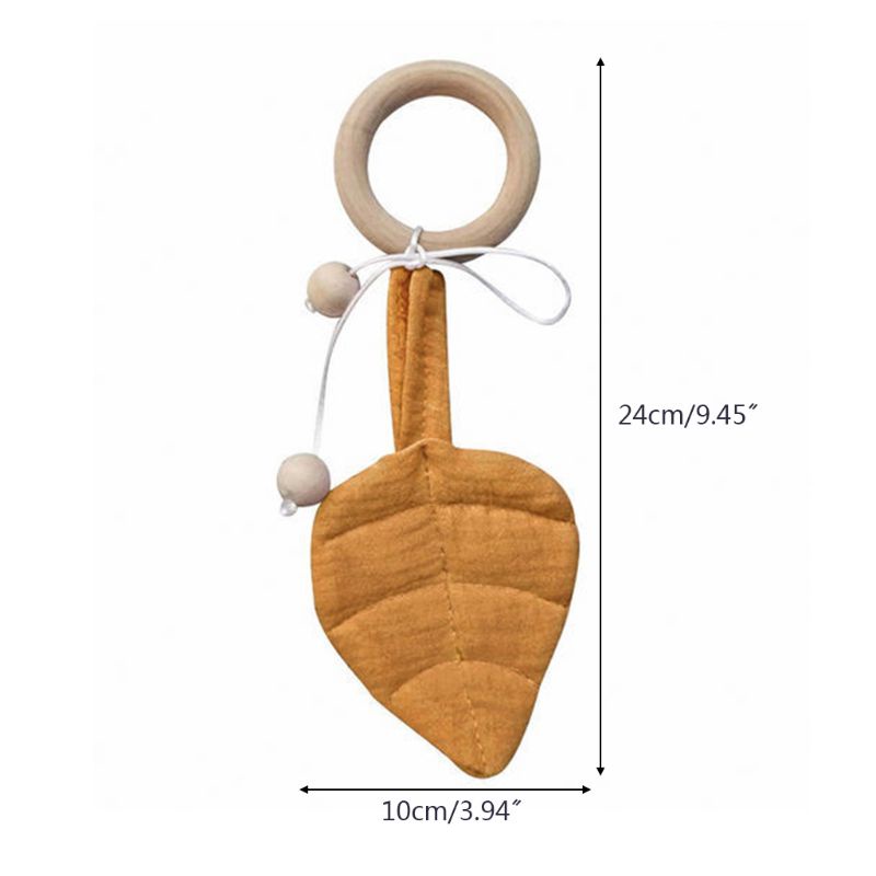 Đồ Chơi Gặm Nướu Hình Chiếc Lá DIY Cho Bé