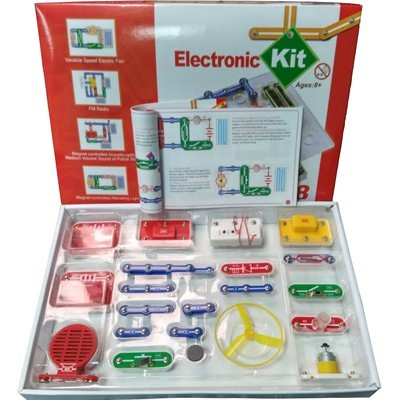 Bộ dụng cụ lắp ráp thí nghiệm mạch điện Electronic Kit dbolo 198 dự án