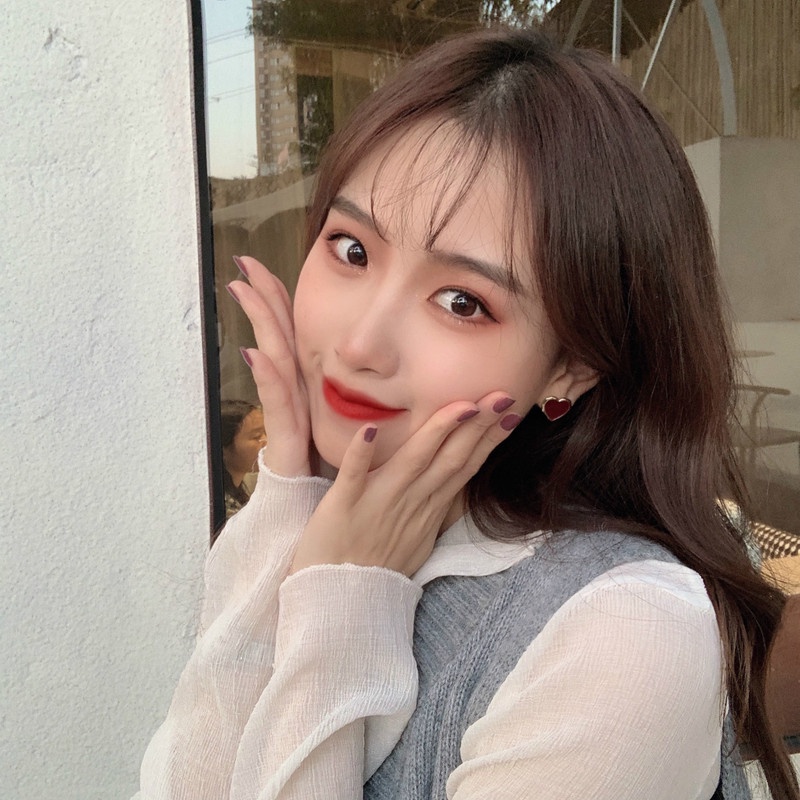 Bông tai mạ bạc 925 thiết kế đơn giản phong cách Hàn quốc