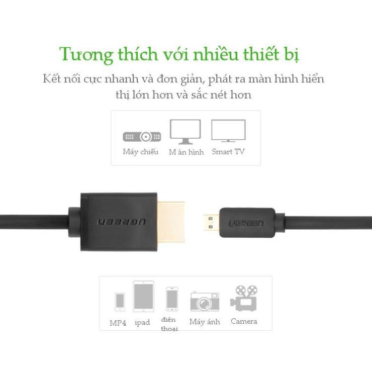 Mua ngay Cáp chuyển Micro HDMI Type D sang HDMI Type A dài từ 1-3m UGREEN HD127 [Giảm giá 5%]