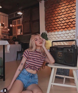 Áo Thun Croptop Cut Out Tim 💋