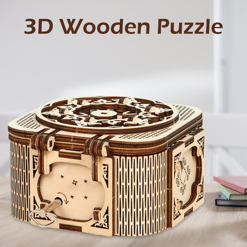 Hộp nhạc gỗ 3D tự lắp ráp cho bé