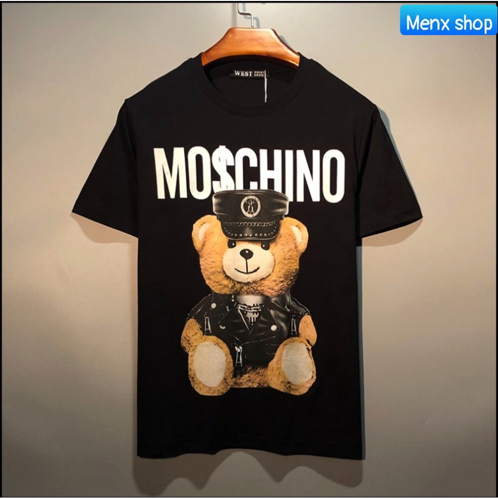 Áo Thun Hè  Phong Cách Gấu MOSCHINO Thời Trang Trẻ Trung Năng Động Thoải Mái Hot 2022