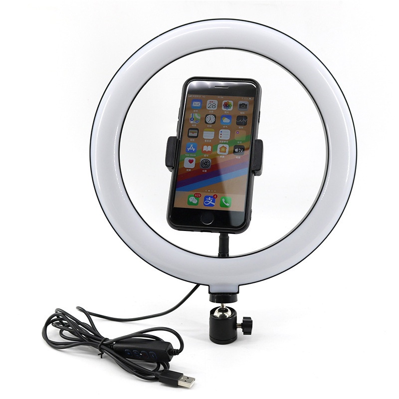 Đèn Livestream D26cm, 1 Kẹp Điện Thoại, 3 Chế Độ Sáng Livestream , Ticktok Hàng Cao Cấp