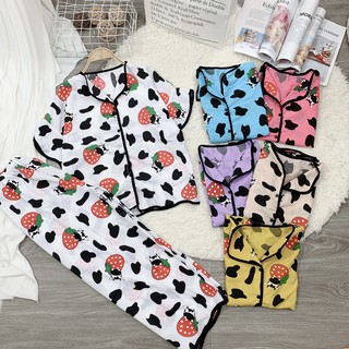 Đồ bộ ngủ Pyjama lụa hình xinh (nhiều hình, hình thật 100% )