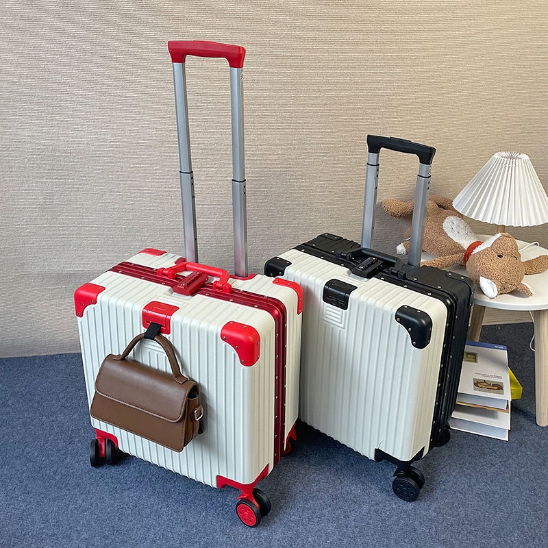 Hành lý nữ 18 inch lên máy bay xe đẩy mới cho nam giới đi du lịch hộp mật khẩu nhẹ vali du lịch mini vali du lịch