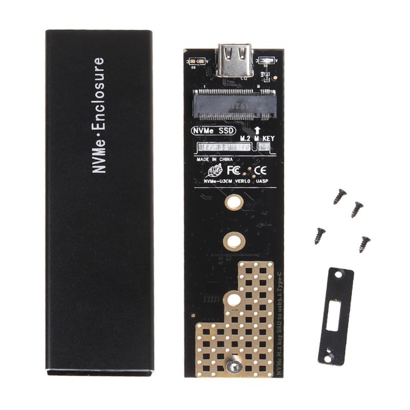Vỏ Ổ Cứng Bonjour M2 Ssd Nvme Usb3.1 Gen2 Type-C M.2 Ssd Cho Nvme Pcie Ngff M / B Key Ssd Disk 2230 / 2242 / 2260 / 2280mm | BigBuy360 - bigbuy360.vn