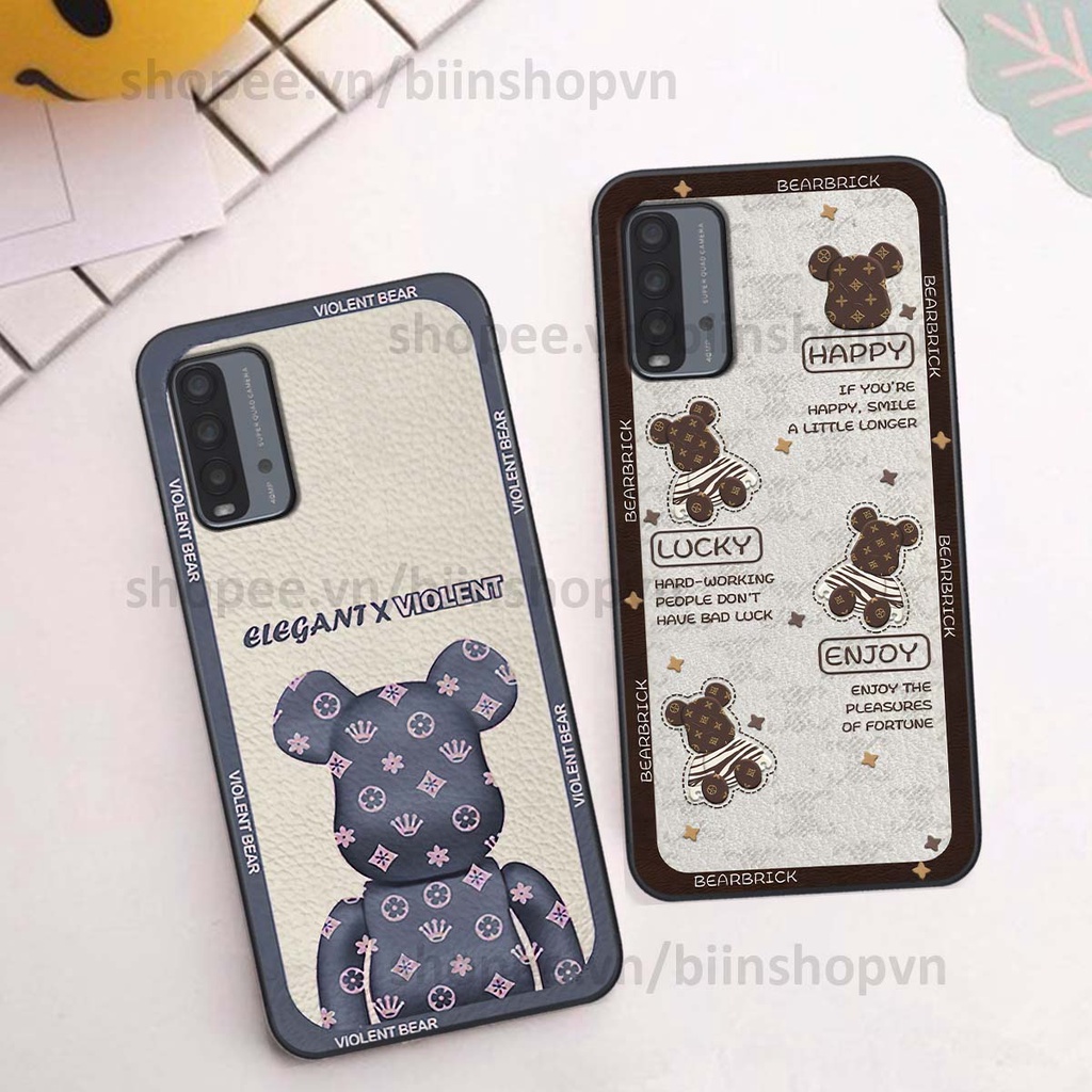 Ốp Xiaomi Redmi 9T hình gấu bear brick đẹp độc lạ, thời trang, cá tính