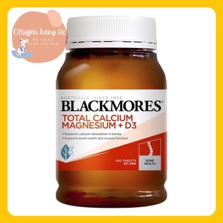 Viên uống bổ xung canxi magie + d3 blackmores 200 viên chuẩn úc