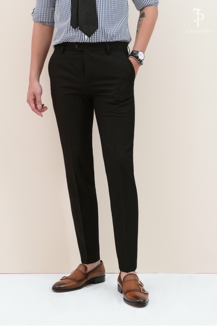 (Ảnh Thật) Quần vải nam ZARA vải mịn mát co dãn, dáng ống côn