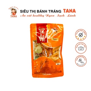 Bánh tráng cuộn tép tana dai giòn vừa miệng với bánh tráng cuộn cùng tép khô sấy giòn thơm ngon đậm vị bịch 45g btct45