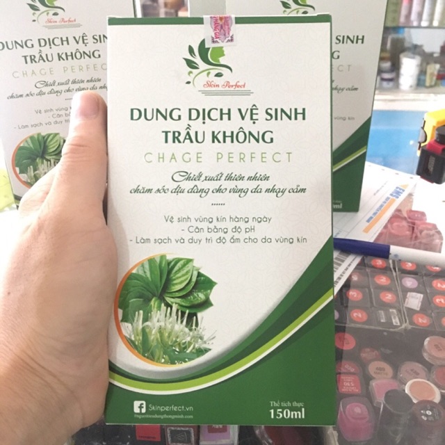 Dung dịch vệ sinh trầu không skin perfect hết thâm, hết khí hư, phòng tránh các bệnh viêm nhiễm âm đạo