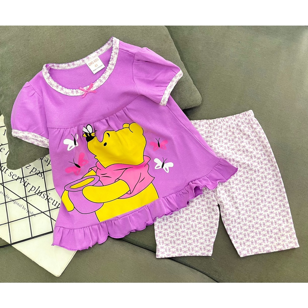 BỘ THUN LỬNG CHO BÉ GÁI IN HÌNH SIÊU DỄ THƯƠNG