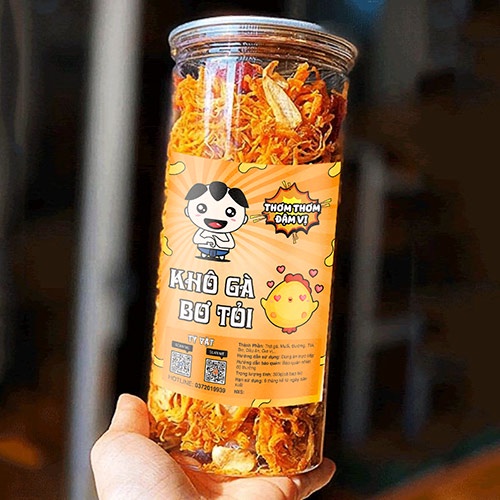 Khô Gà Bơ Tỏi 300G TYVATFOOD - Đồ ăn vặt Hà Nội - An toàn vệ sinh thực phẩm | BigBuy360 - bigbuy360.vn