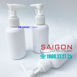 Chai Nhựa HDPE Vòi Nhấn Gel 100ml