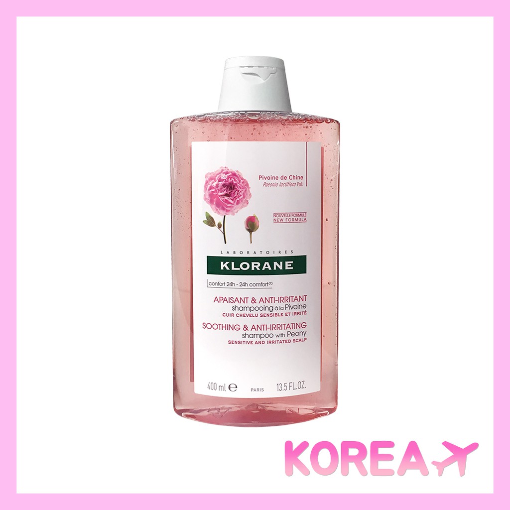 Dầu gội đầu Klorane chiết xuất hoa mẫu đơn 400ml