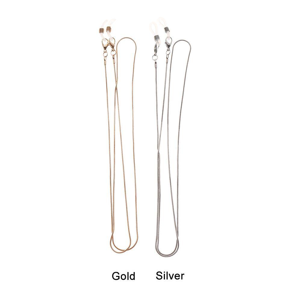 ESPO Dây Đeo Mắt Kính Bằng Kim Loại Màu Vàng / Bạc Ngọt Ngào