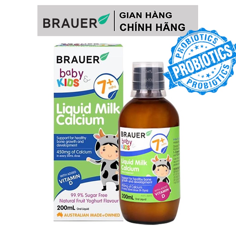 Canxi Brauer bổ sung Canxi cho bé từ 7 tháng tuổi