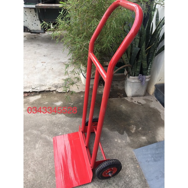 Xe đẩy 2 bánh - Tải Trọng 200kg - Xe kéo hàng- khung xe làm từ ống thép nhũng nóng chất lượng cao.