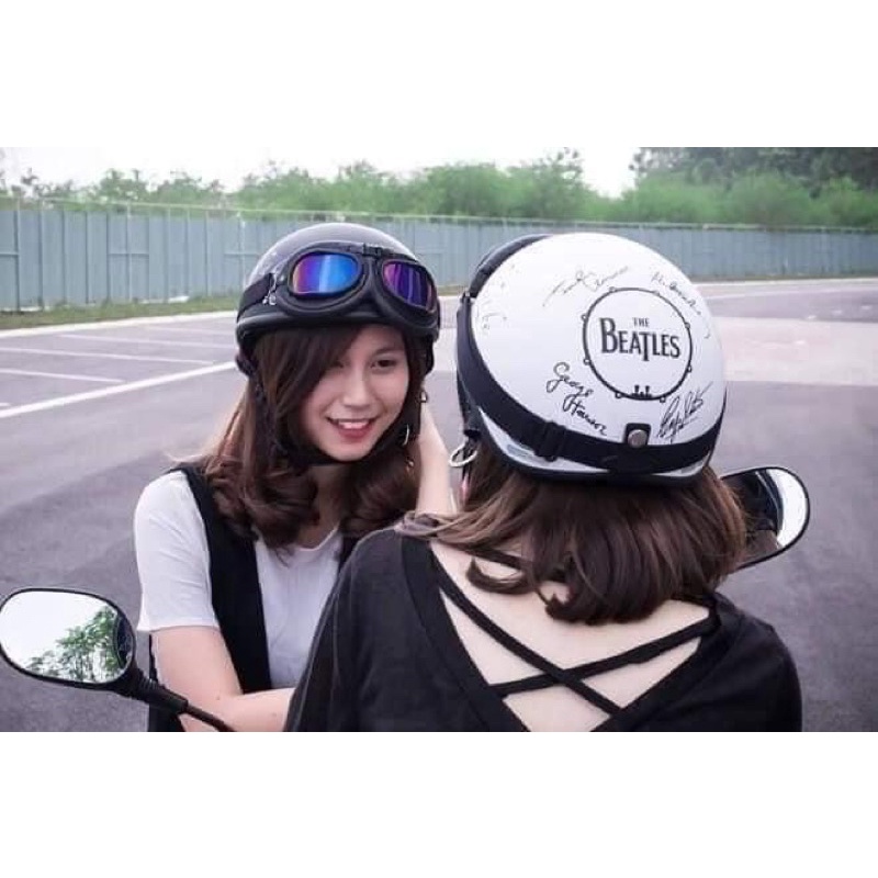 Mũ Bảo Hiểm Đi Phượt Nam Nữ Kèm Kính Cực Hot- Mũ Bảo Hiểm Dã Ngoại Phong Cách Cá Tính Năng Động