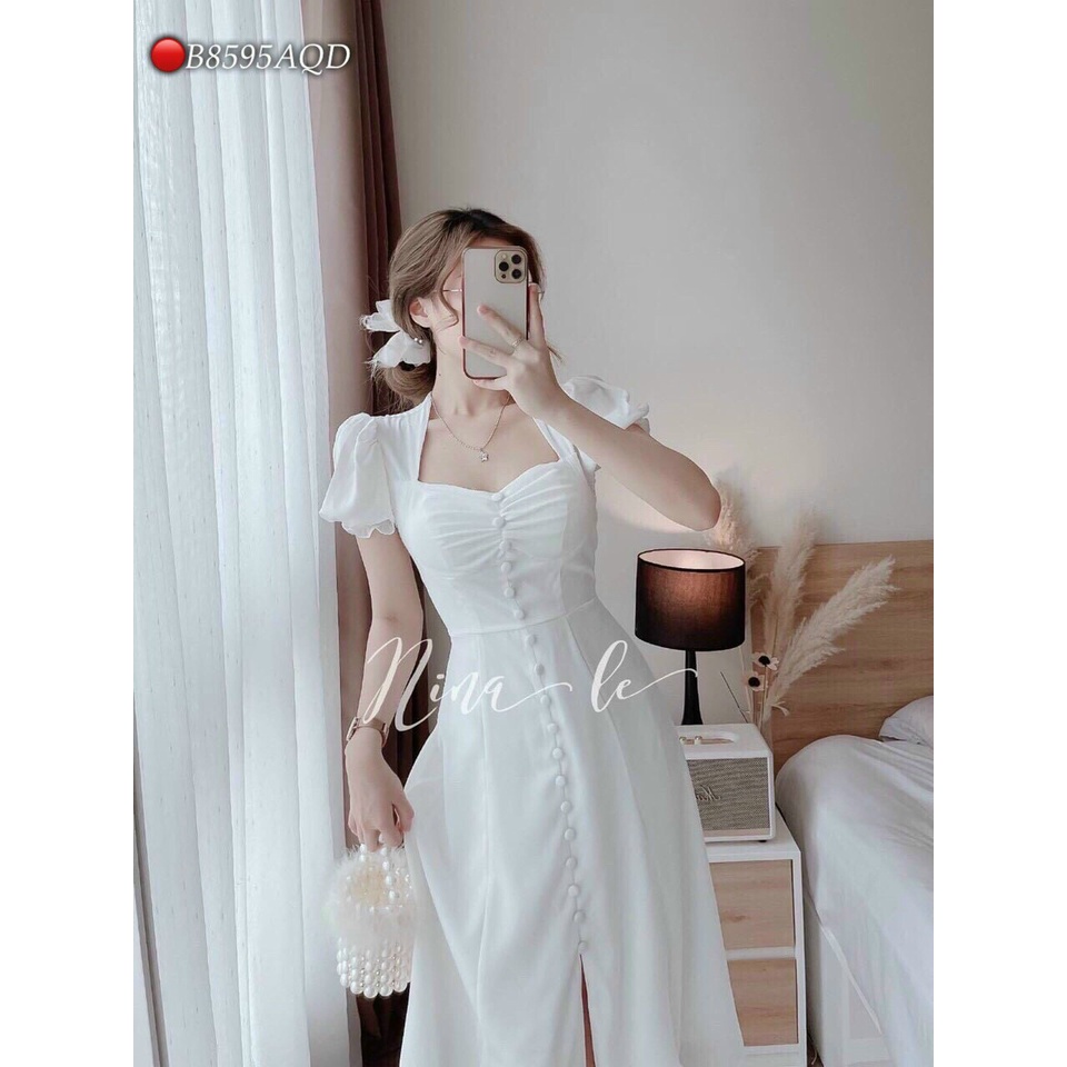 Đầm tiểu thư dáng dài, đầm công chúa đi tiệc phong cách hàn quốc cực đẹp