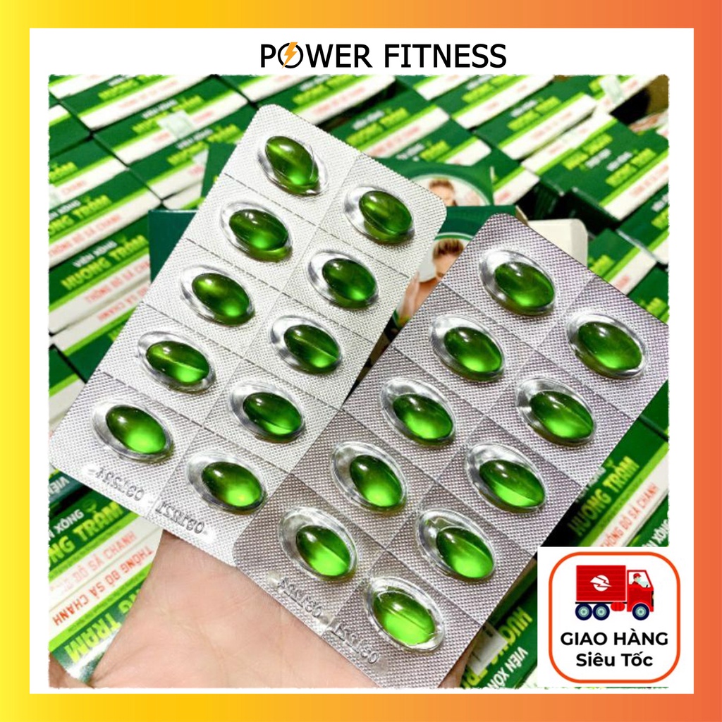 Viên xông hương tràm tinh dầu xông mũi họng covid natural Power Fitness F3001