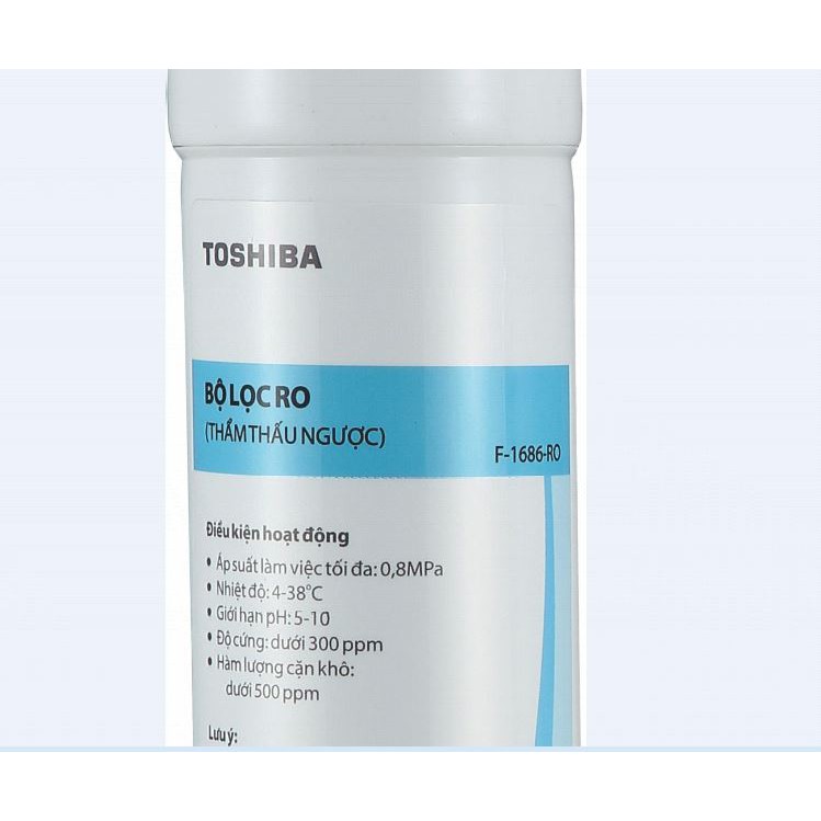 [Mã ELHA22 giảm 5% đơn 300K] Lõi lọc R.O Toshiba số 2 F-1686-RO dùng cho máy lọc nước TWP-N1686UV(W1) và TWP-N1843SV