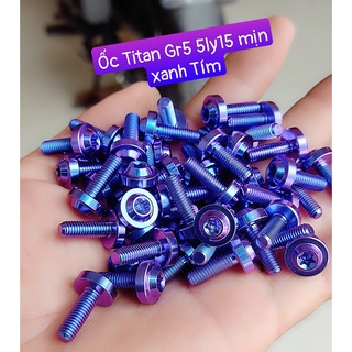 Ốc Titan Gr5 5Ly15 dù gắn ốp đầu và dàn áo xe honda