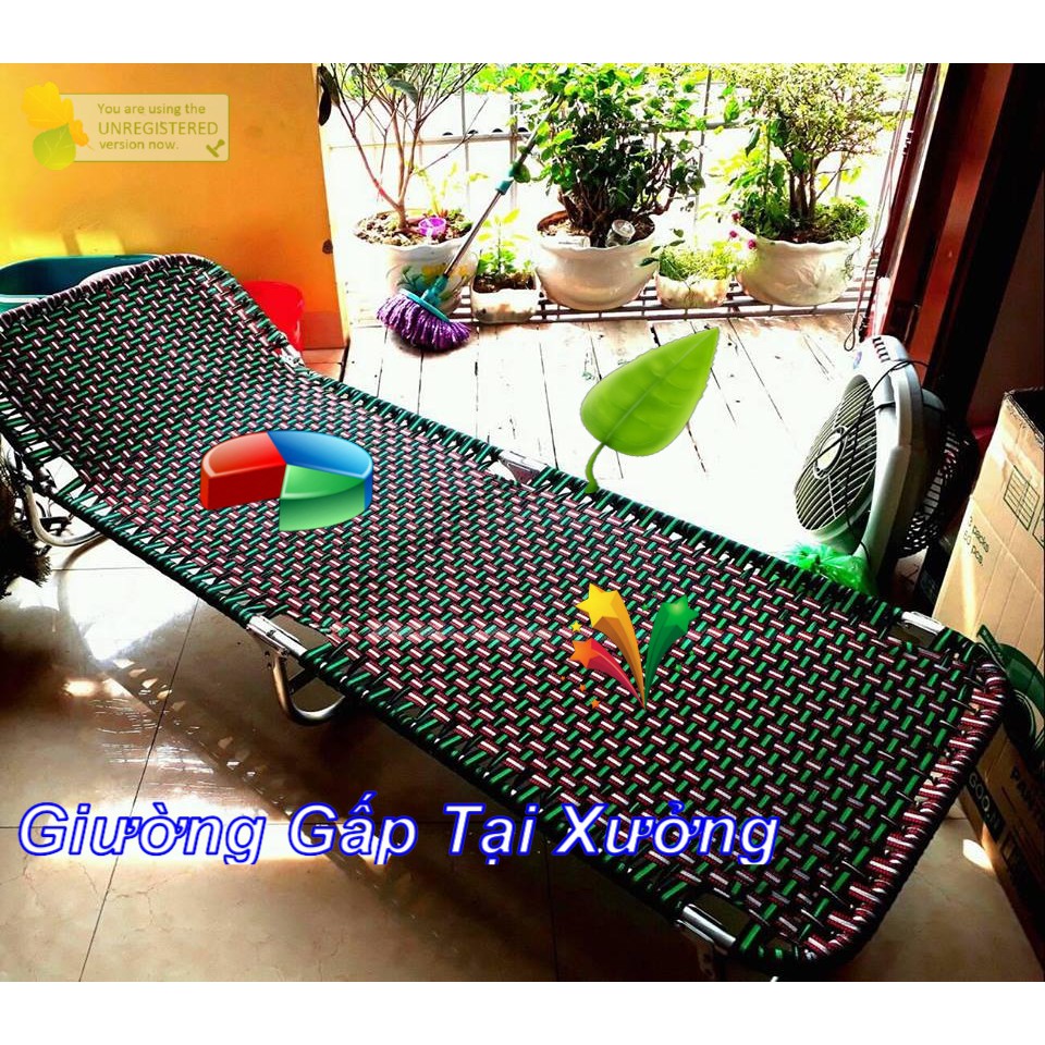 Giường Gấp Văn Phòng Tại xưởng khung tròn.