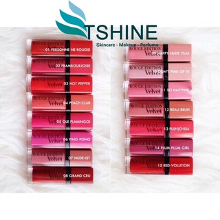 Son kem Bourjois Rouge Edition Velvet Swatches 19 Màu