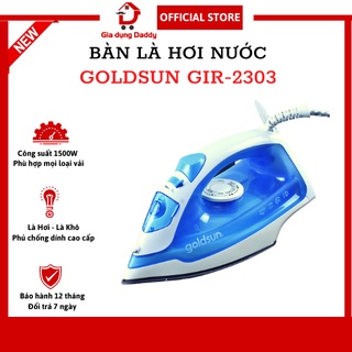Mua Bàn là hơi nước Goldsun GIR2303  Công suất 1500W Bàn ủi hơi nước mini chống nhăn các loại vải Bảo hành 12 tháng