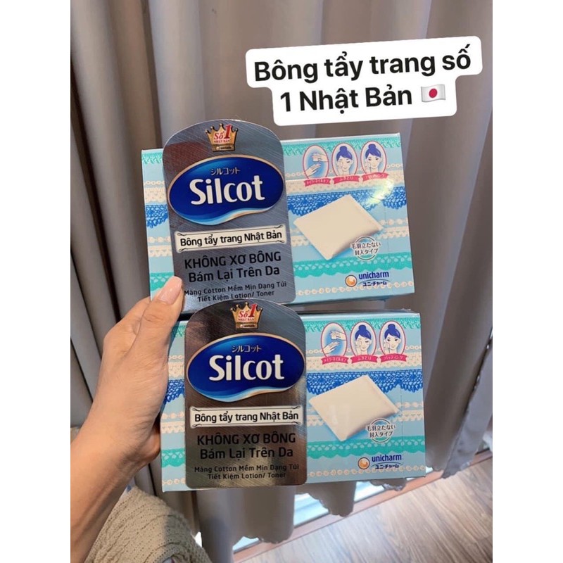 BÔNG TẨY TRANG SILCOT 82m/hộp