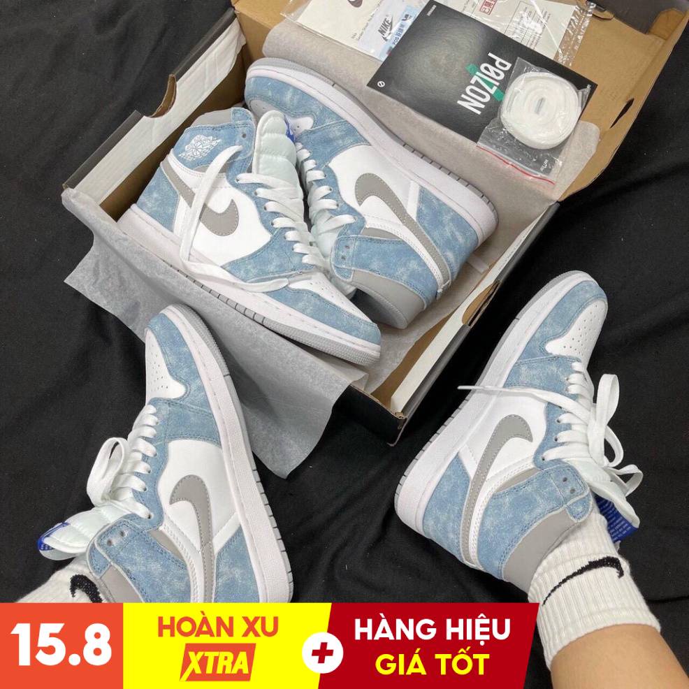 Giày Sneaker Hyper Royal Cao Cổ - Giầy Sport giới tính JD Hyper Royal Xanh Nỉ