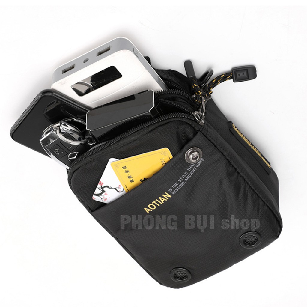 Túi Chéo Nam Thời Trang Chất Polyester Chống Nước Đựng Vừa Điện Thoại, Túi Xách Nam | BigBuy360 - bigbuy360.vn