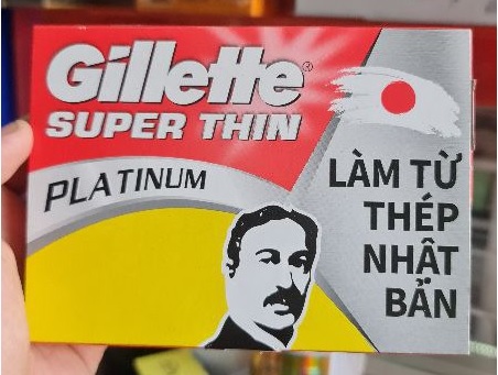 Combo tiết kiệm Gillette Cán đen ông già 1 cây đơn + 16 lưỡi lam Gillette Superthin siêu bén