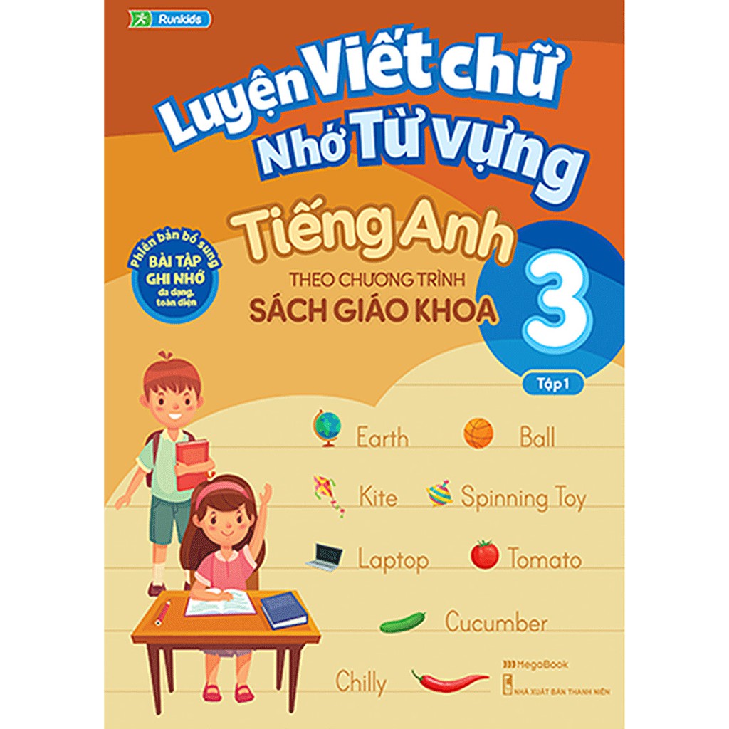 Sách Luyện viết chữ nhớ từ vựng tiếng Anh theo chương trình Sách giáo khoa Lớp 3 – Tập 1