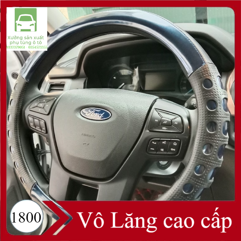 Bọc vô lăng ô tô 1800 – Phối da cao cấp chống trơn trượt – (Hàng thiết kế)