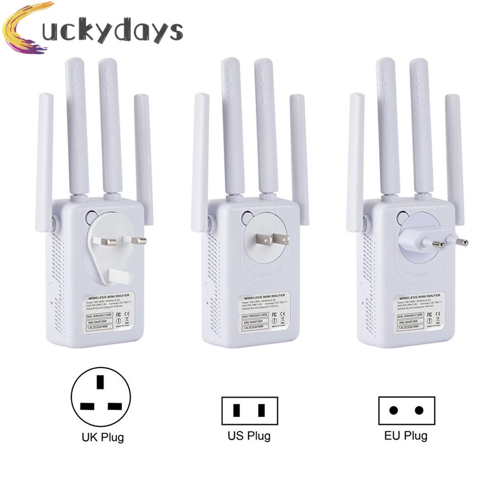 LUCKYDAYS WR09Q 300Mbps WiFi Range Extender 2.4G Wi-Fi Signal Booster for Home Office | BigBuy360 - bigbuy360.vn