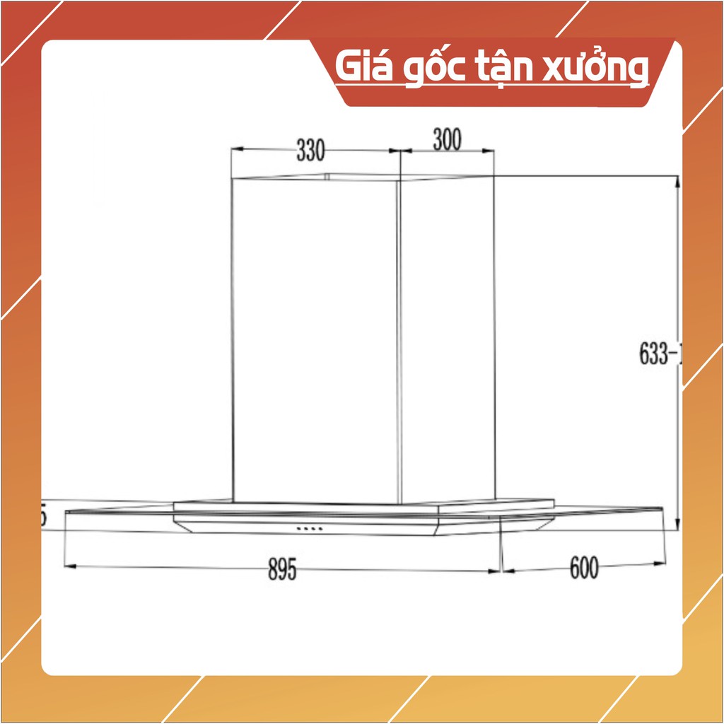 Máy hút mùi Eurosun EH-90IL95 - GIẢM THÊM 2,8 TRIỆU TIỀN MẶT