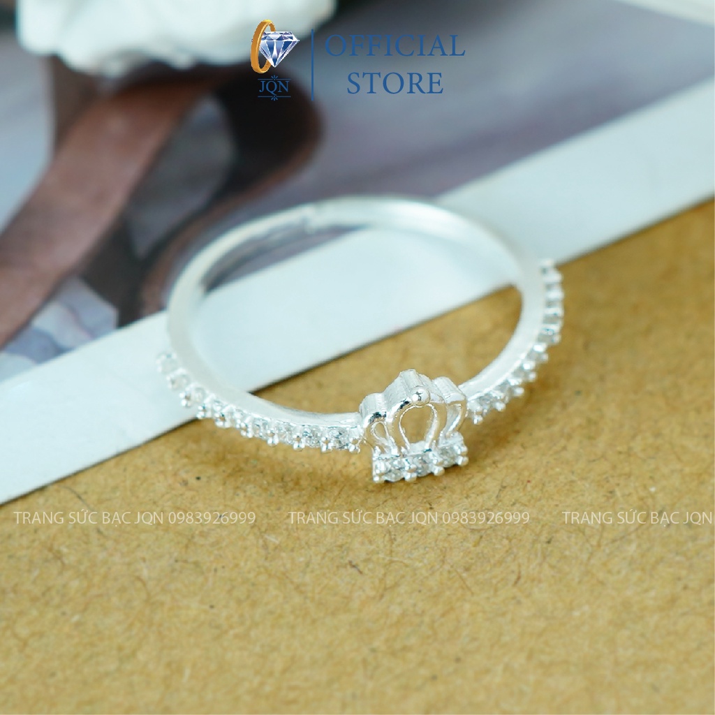 Nhẫn Bạc Nữ JQN N38 Mẫu Nhẫn Vương Miện Nhỏ Xinh