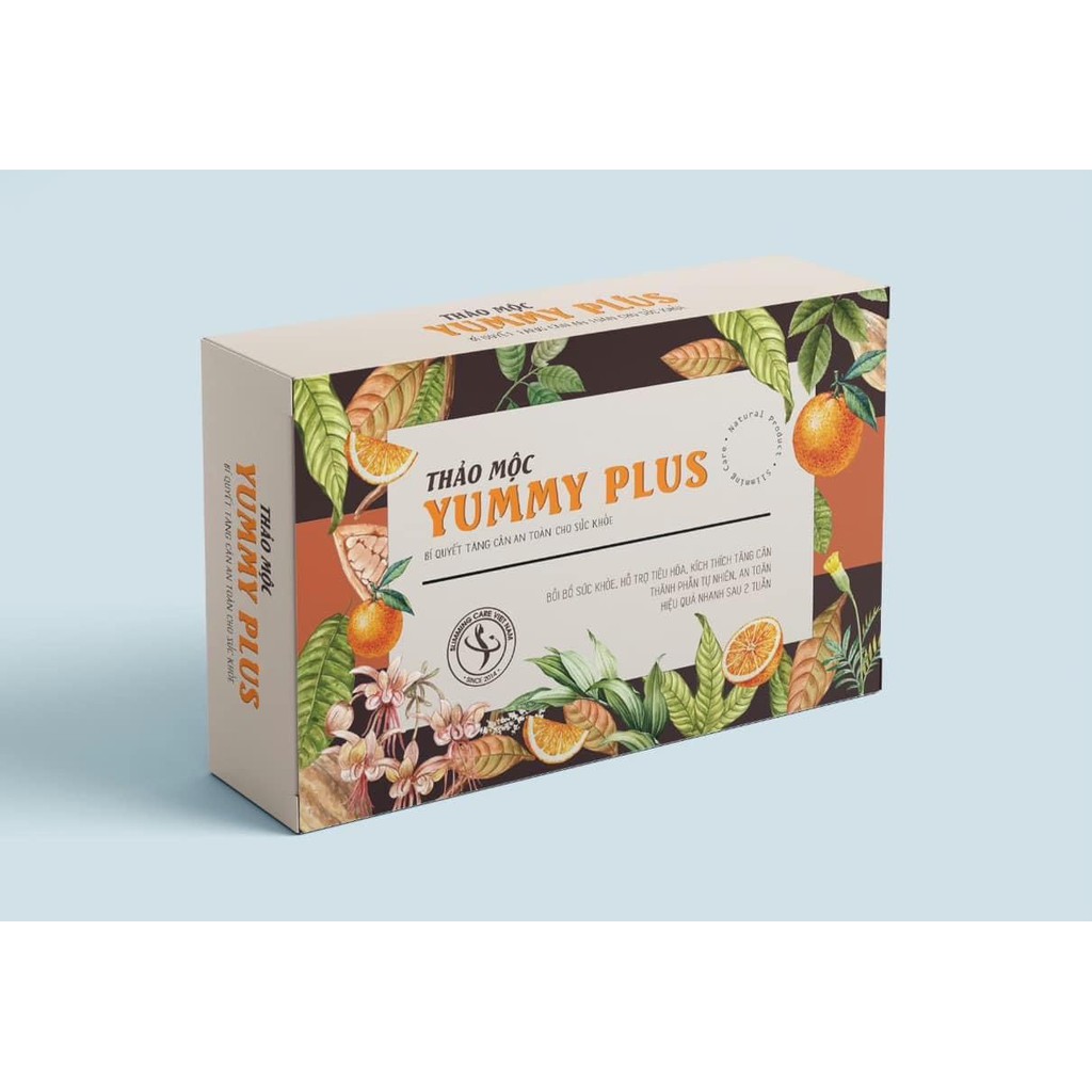 Combo 2 hộp tăng cân Yummy Plus 100% thảo dược tự nhiên - tăng cân tự nhiên