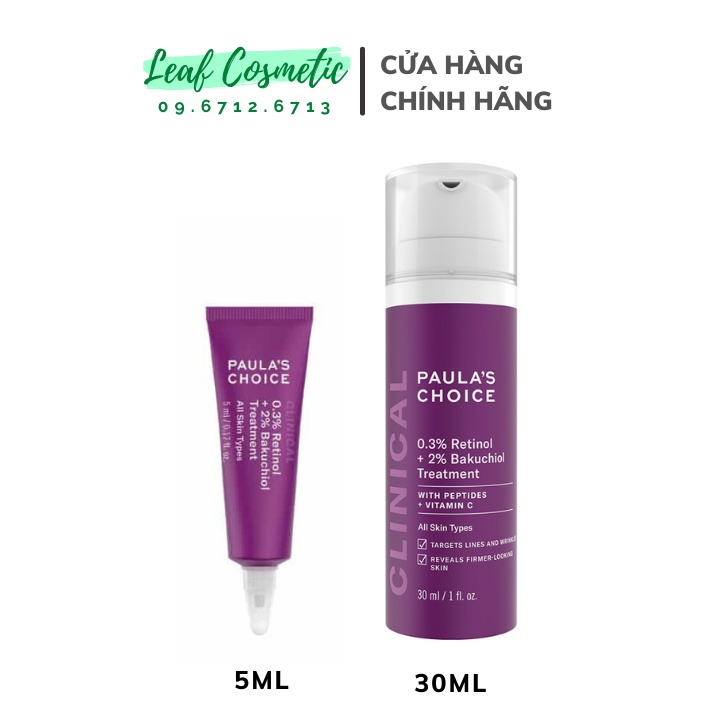 Tinh chất chống lão hóa từ Retinol và Bakuchiol Paula's Choice Clinical 0.3% Retinol + 2% Bakuchiol