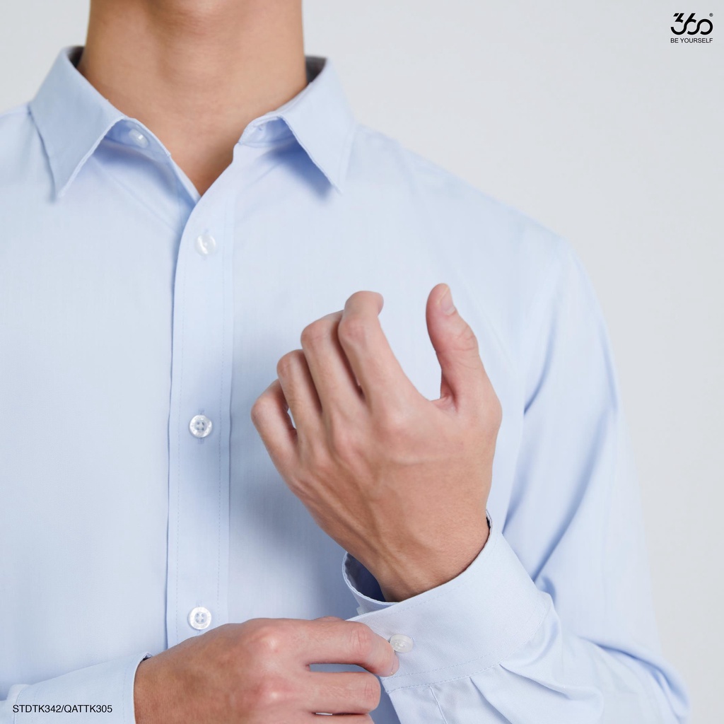 Áo sơ mi nam dài tay dáng slim thương hiệu 360 Boutique chất sợi tre cao cấp - STDTK342